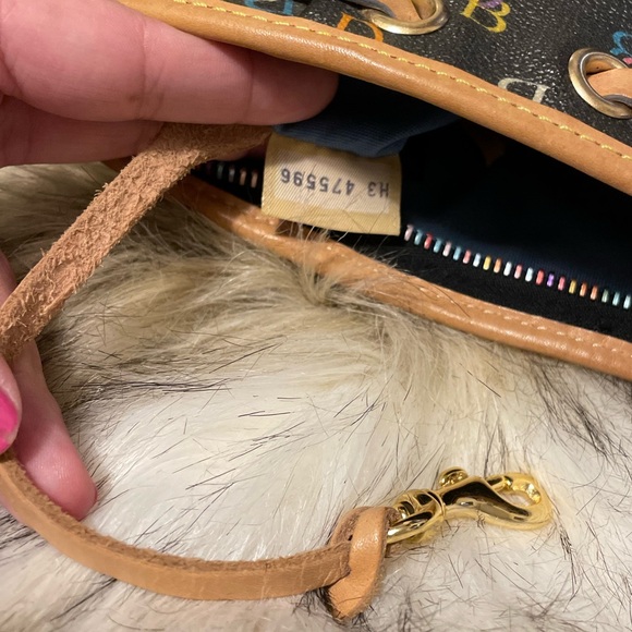 Dooney & Bourke Rainbow Monogram & Zipper Shoulder Bag with Charm - Picture 6 of 11